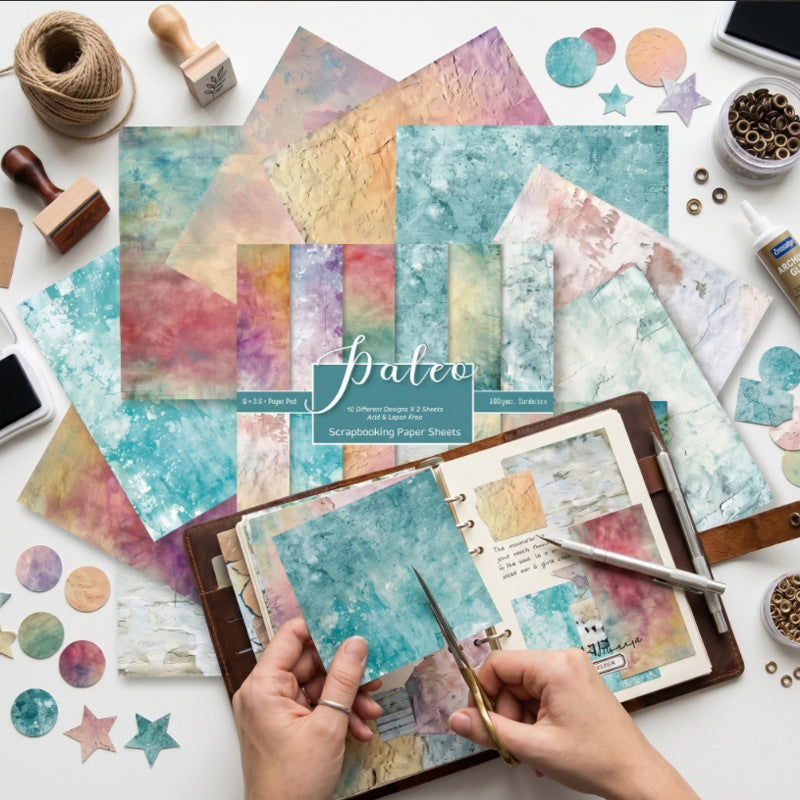 6 Inch Abstract Dreamscape Scrapbook Paper Pad SKP017B