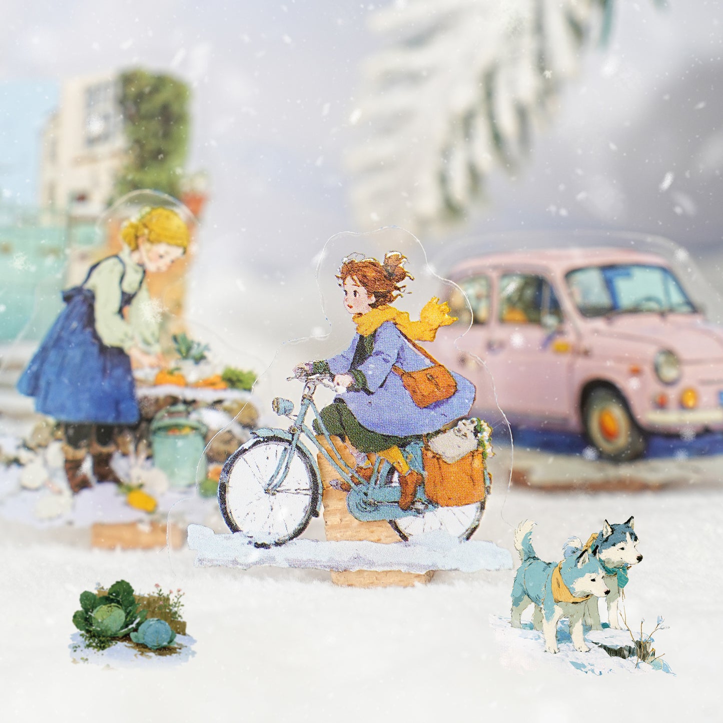 15 Pcs Winter Lifestyle PET Stickers XSDJ