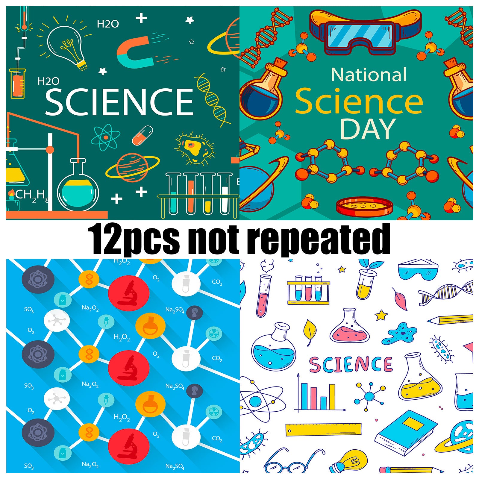 6 inch Science Lab Scrapbook Paper Pad PA870