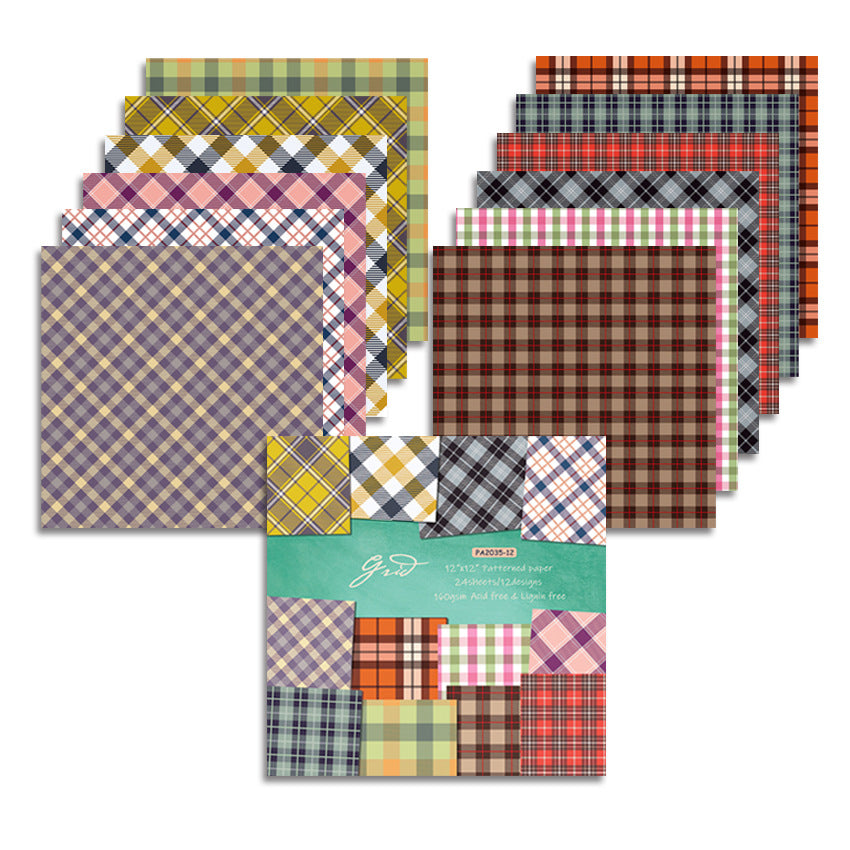 12 Inch Scrapbook Paper Pad for Craft PA035