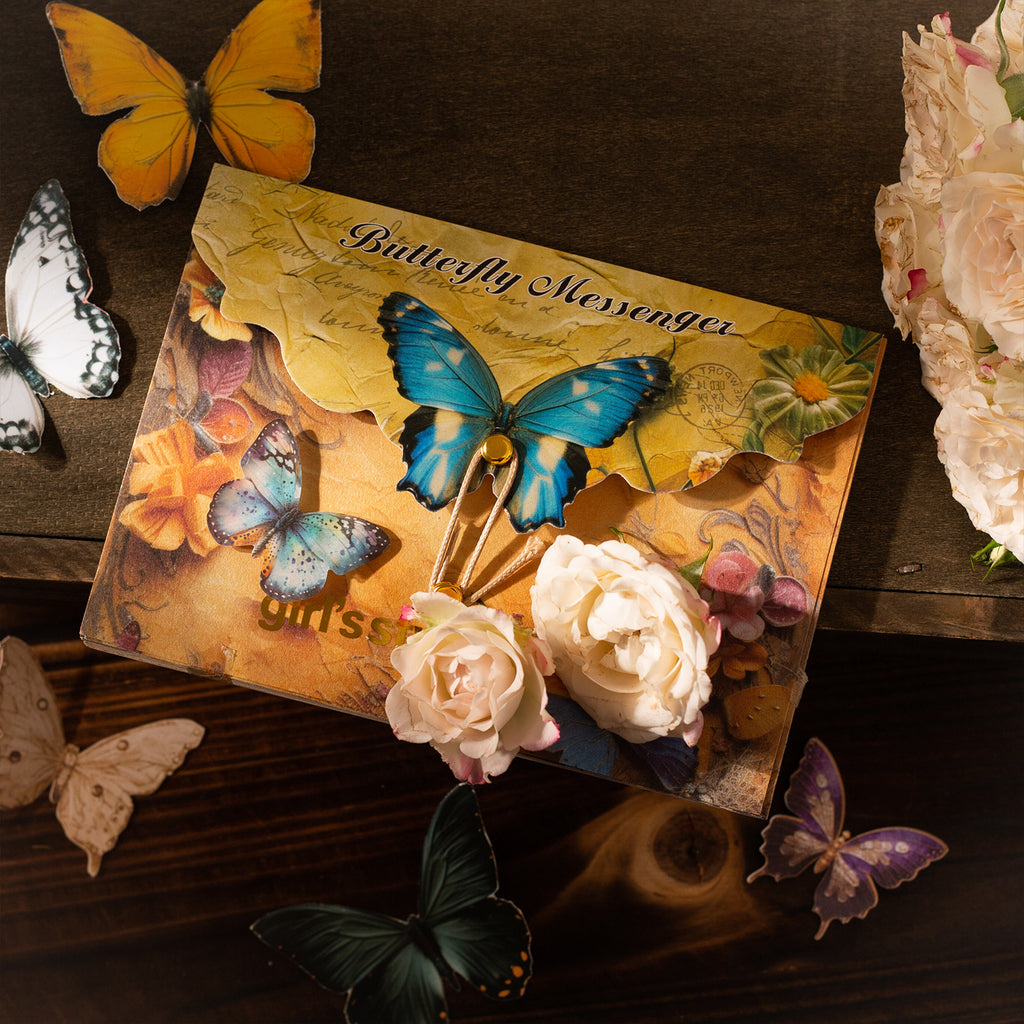 30 Pcs Butterfly Themed Background Paper CDXS