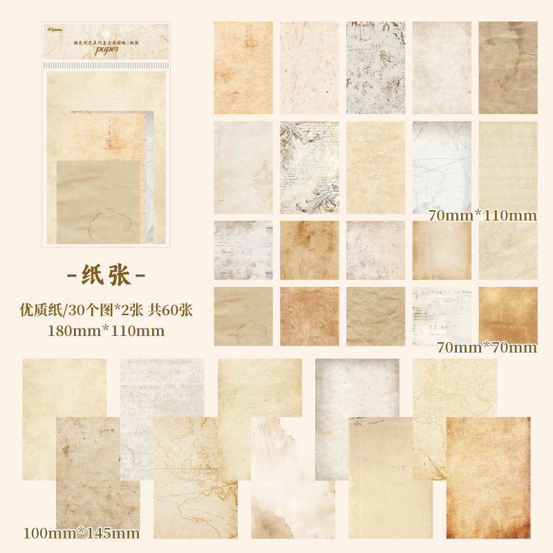30 Pcs Vintage Scrapbook Paper TSSG