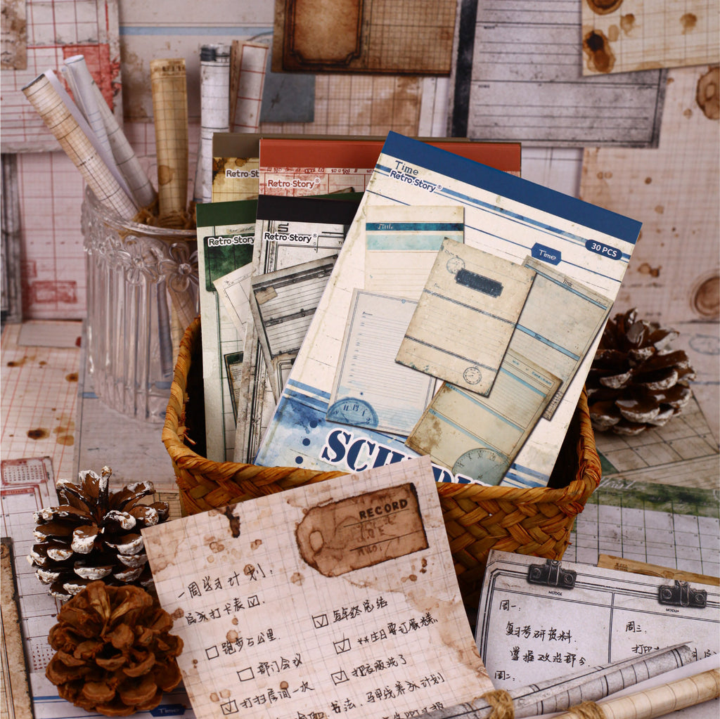 30 Sheets Vintage Junk Journal Paper RCXL