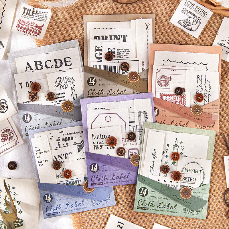 14 Pcs Vintage Junk Journal Paper SRZS