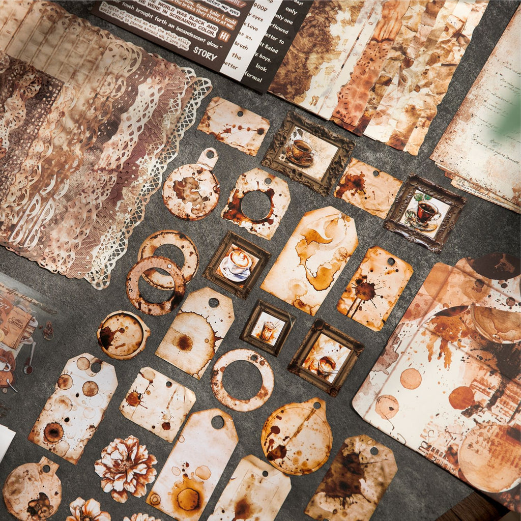 158 Pcs Junk Journal Supplies Kit SGLZ