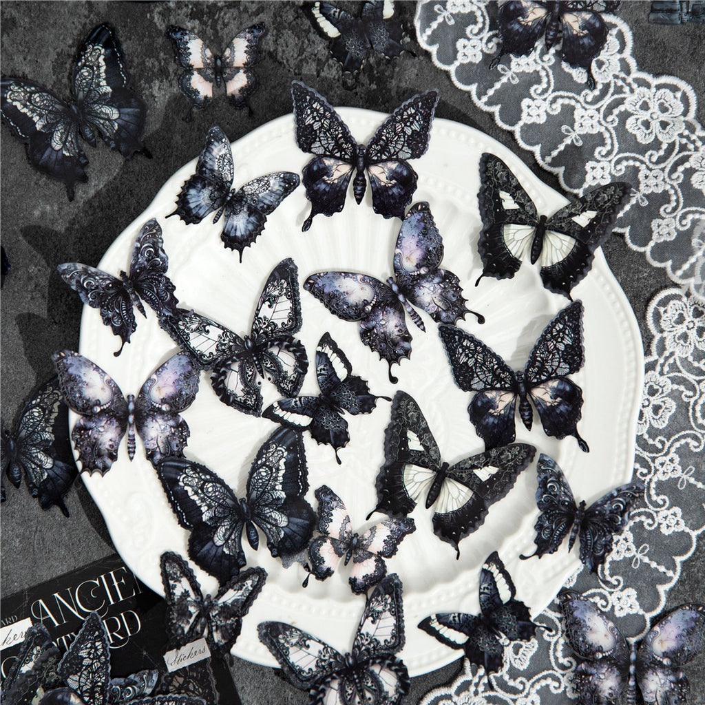 20 Pcs Vintage Gothic Stickers GJTY