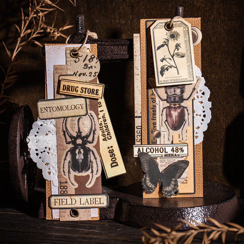 30 Pcs Vintage Junk Journal Stickers FGJY