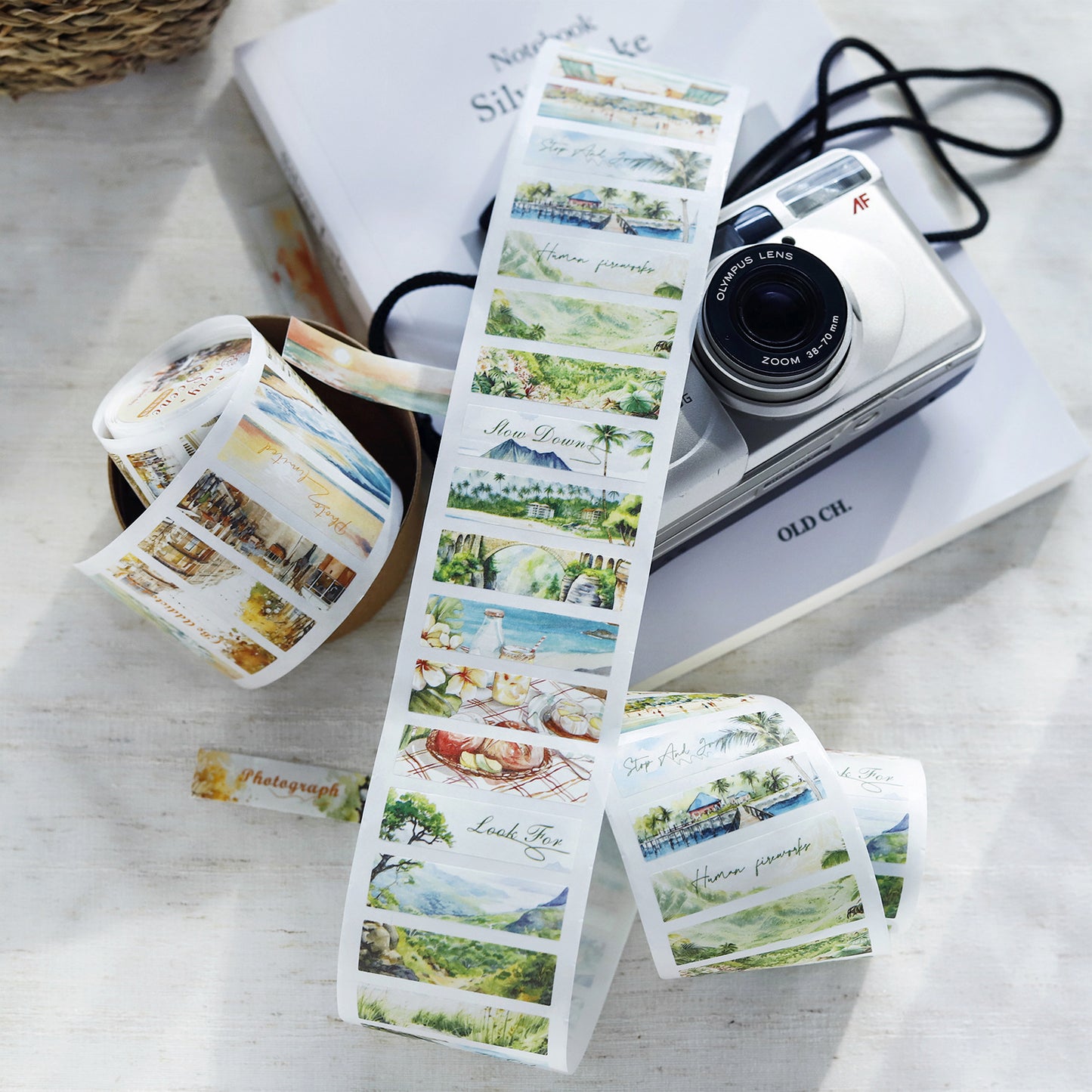 1 Roll Landscape Washi Sticker Tape MYDFJ