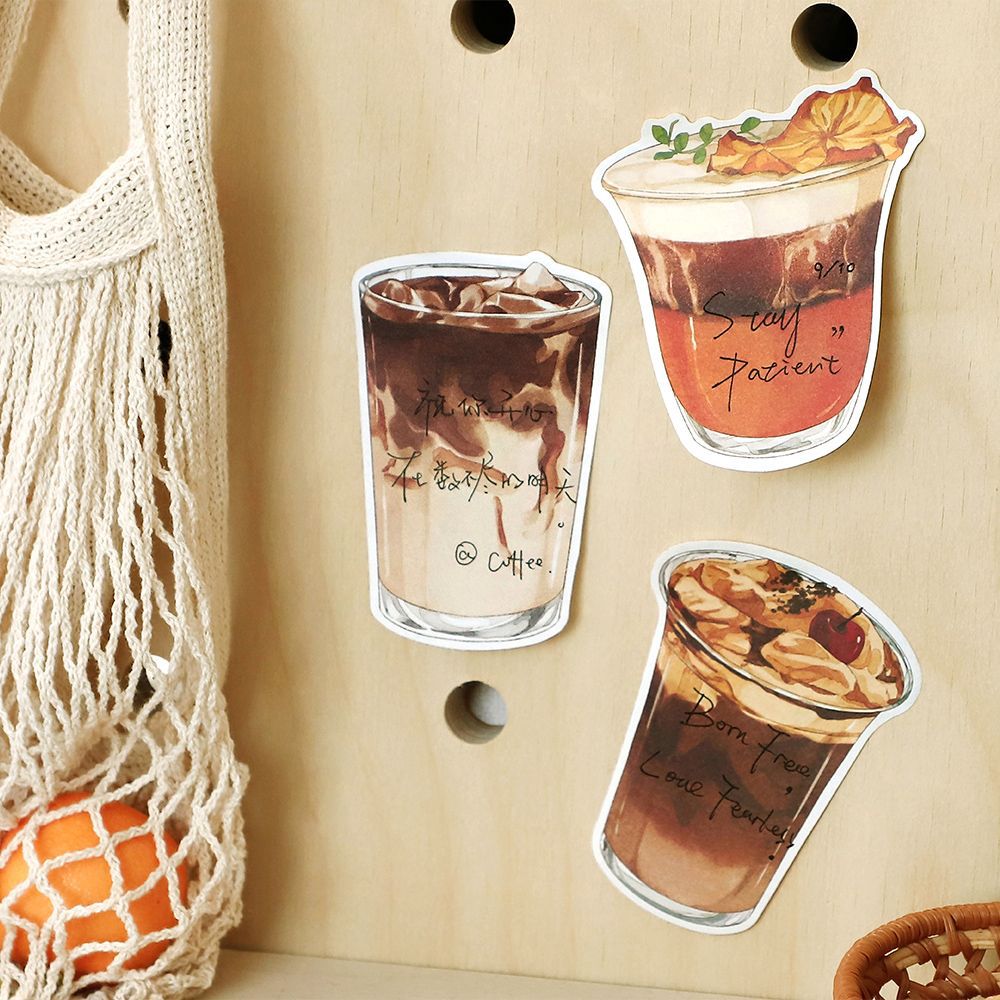 30 Sheets Coffee Theme Sticky Note KFND