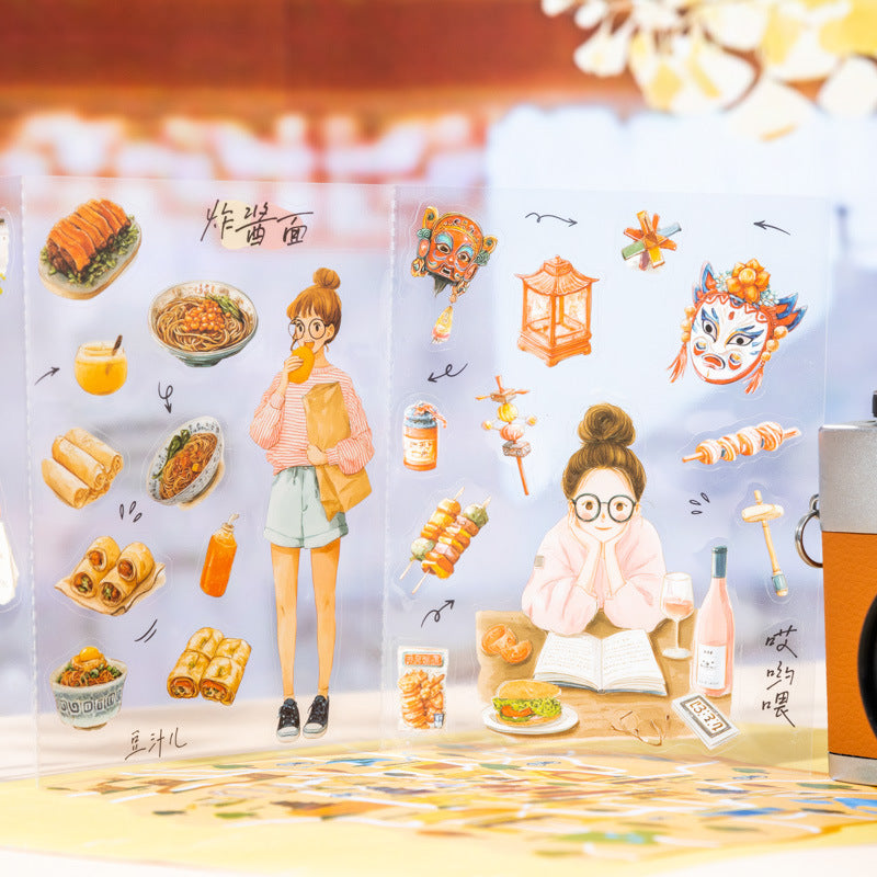 3 Sheets City Girl PET Stickers DAZLS