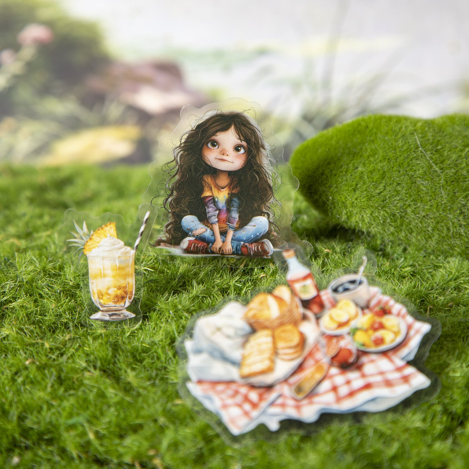25 Pcs Summer Drink PET Stickers XGBF