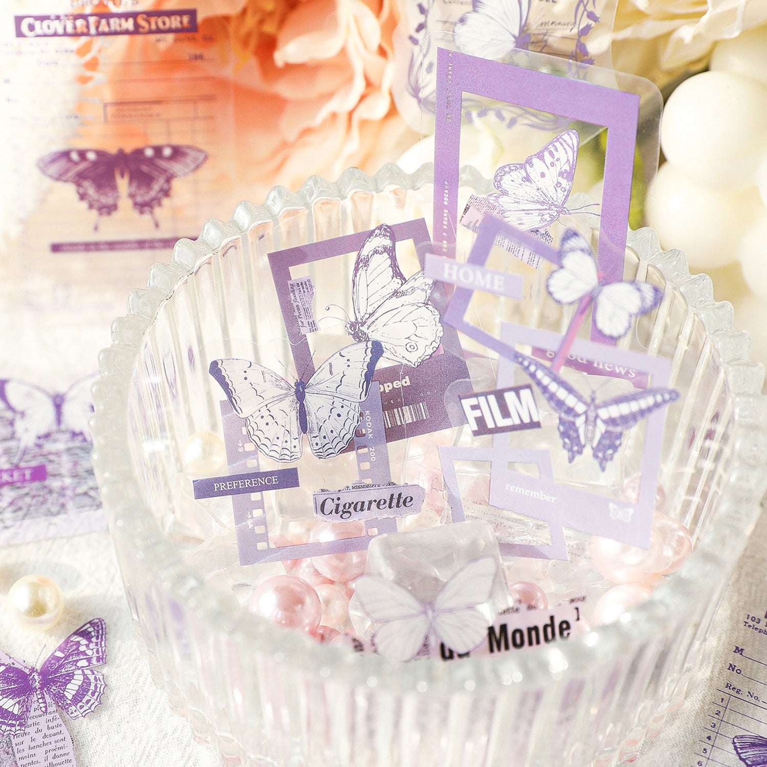 Hudbo PET Butterfly Stickers BTF09