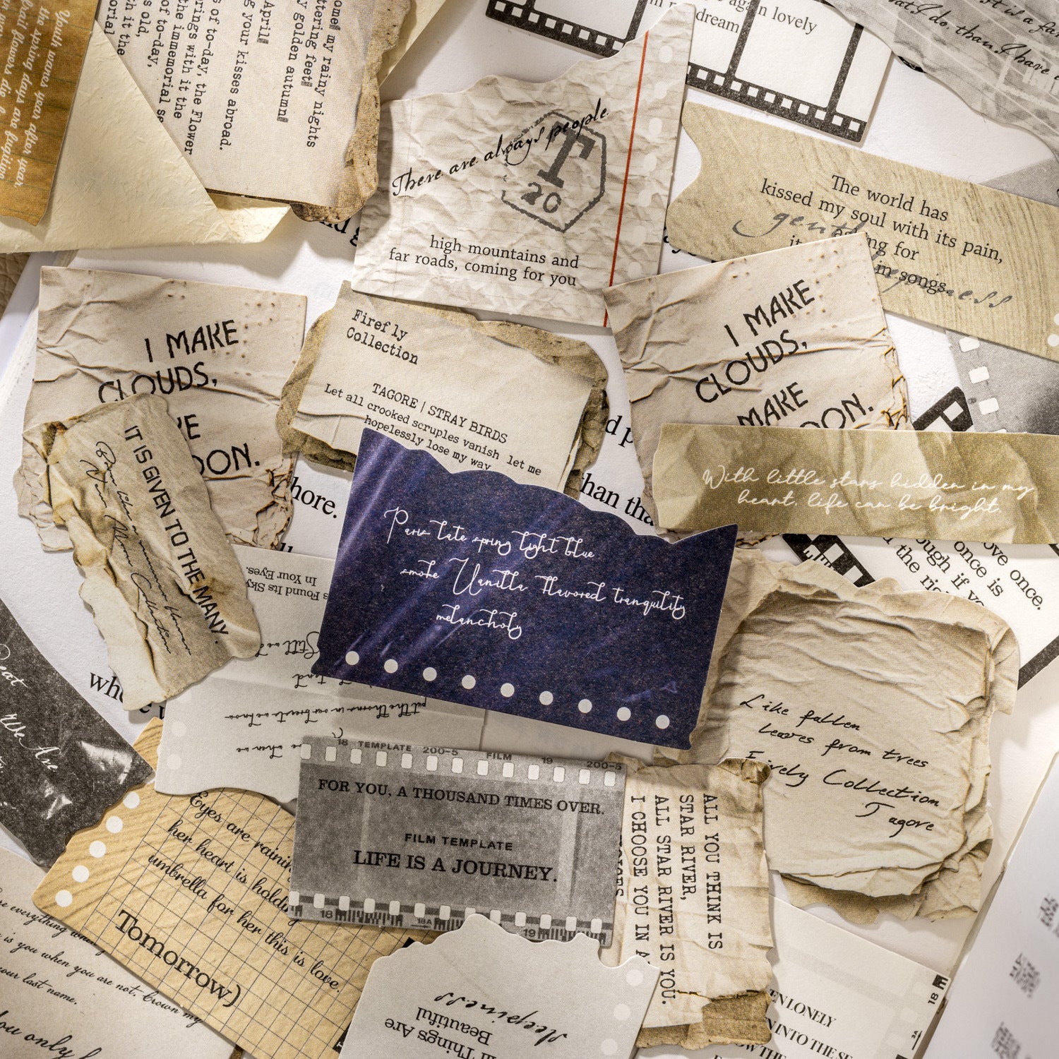 30 Pcs Vintage Junk Journal Stickers GBLDX