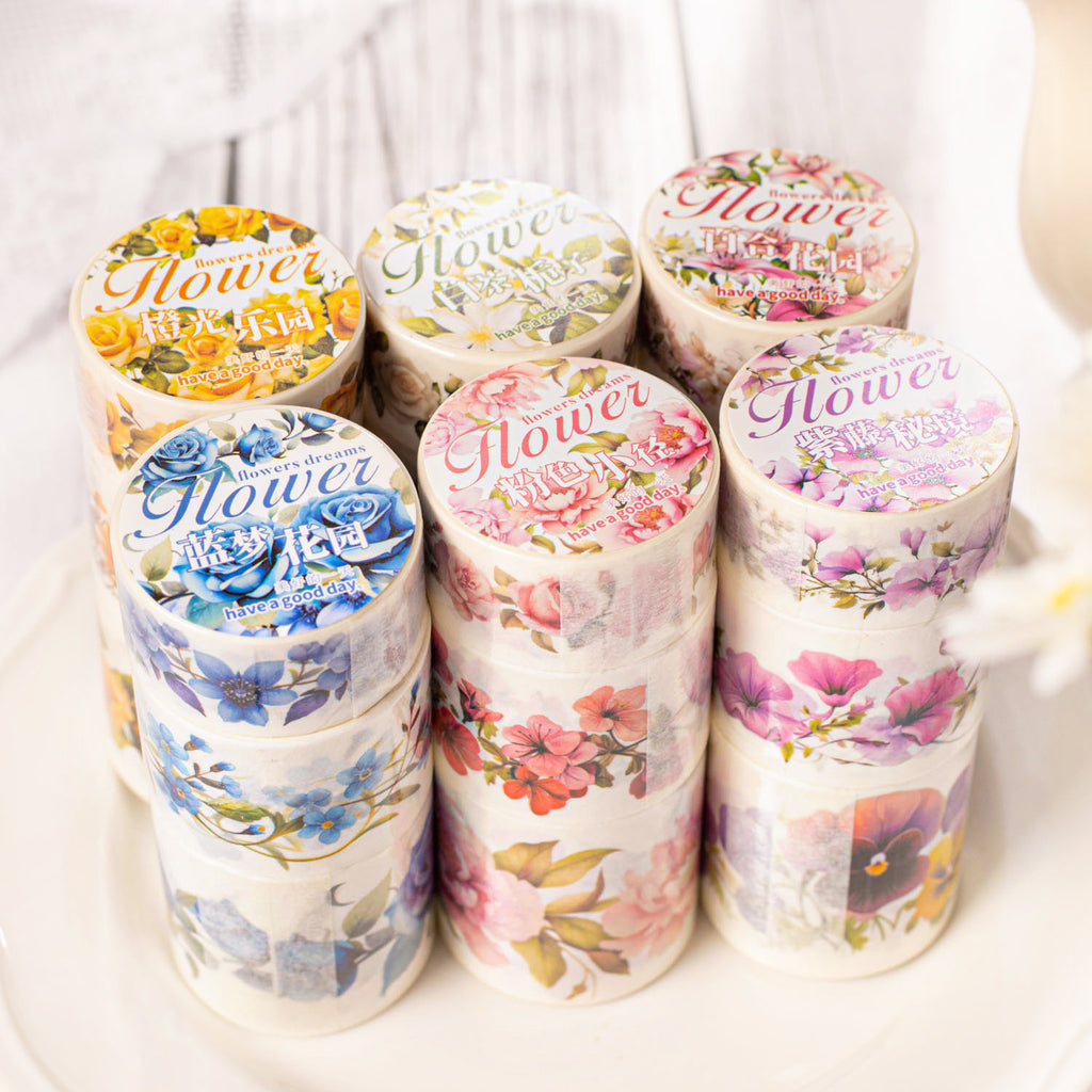 3 Roll Flowers Washi Tape FHRM