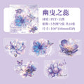 10 Pcs Watercolor Flower PET Stickers FHYY