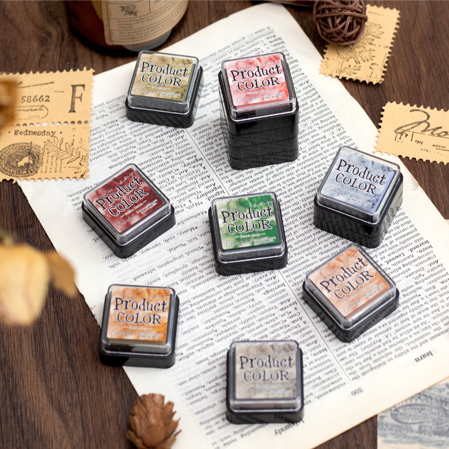 6 Pcs Watercolor Ink Pad Set LDSC