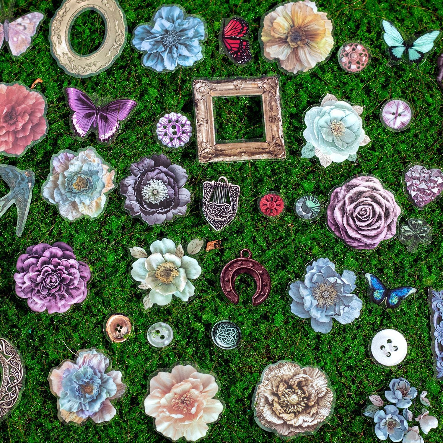 50 Pcs Fantasy Scrapbook Supplies Kit HDQL