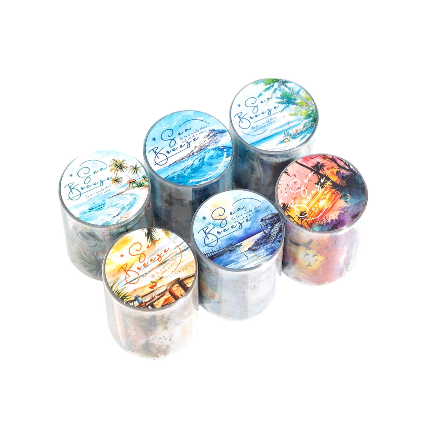 1 Roll Sea Beach Theme PET Tape HFQF