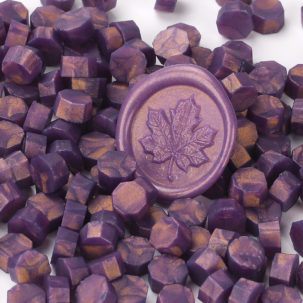 100 PCS Octagon Wax Seal Beads H66