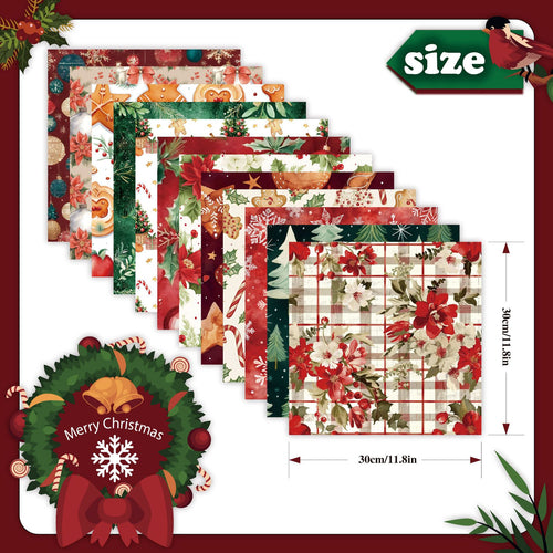 12 inch Christmas Scrapbook Paper Pad PAG059