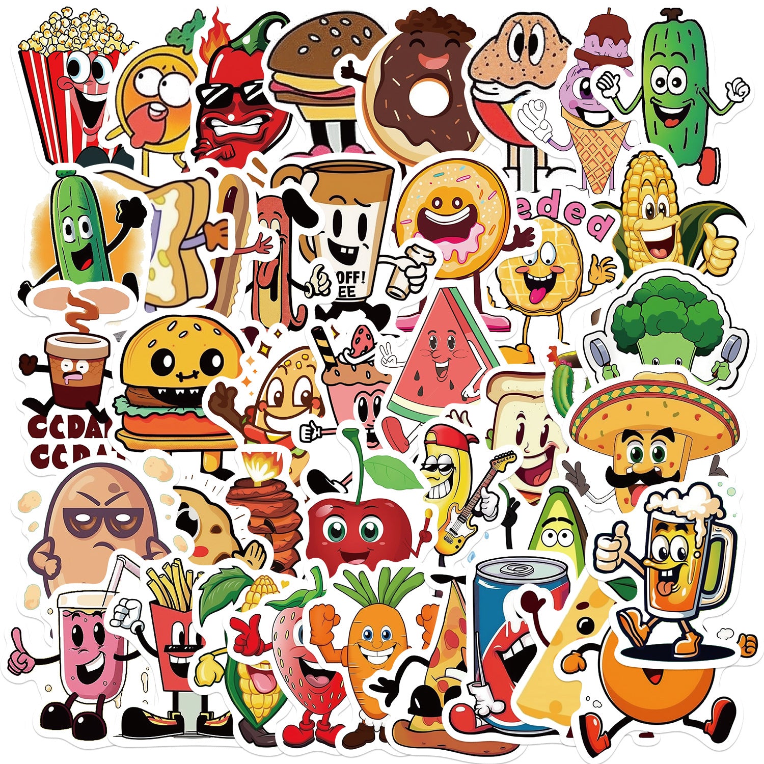 50PCS Funny Sarcastic Meme Vinyl Stickers FUN18