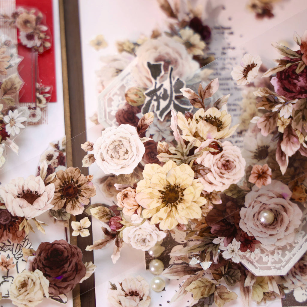 Floral Decorative Tape Rolls- Autumnal Elegance