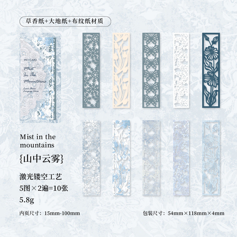 10 Pcs Lace Scrapbook Paper LSHY