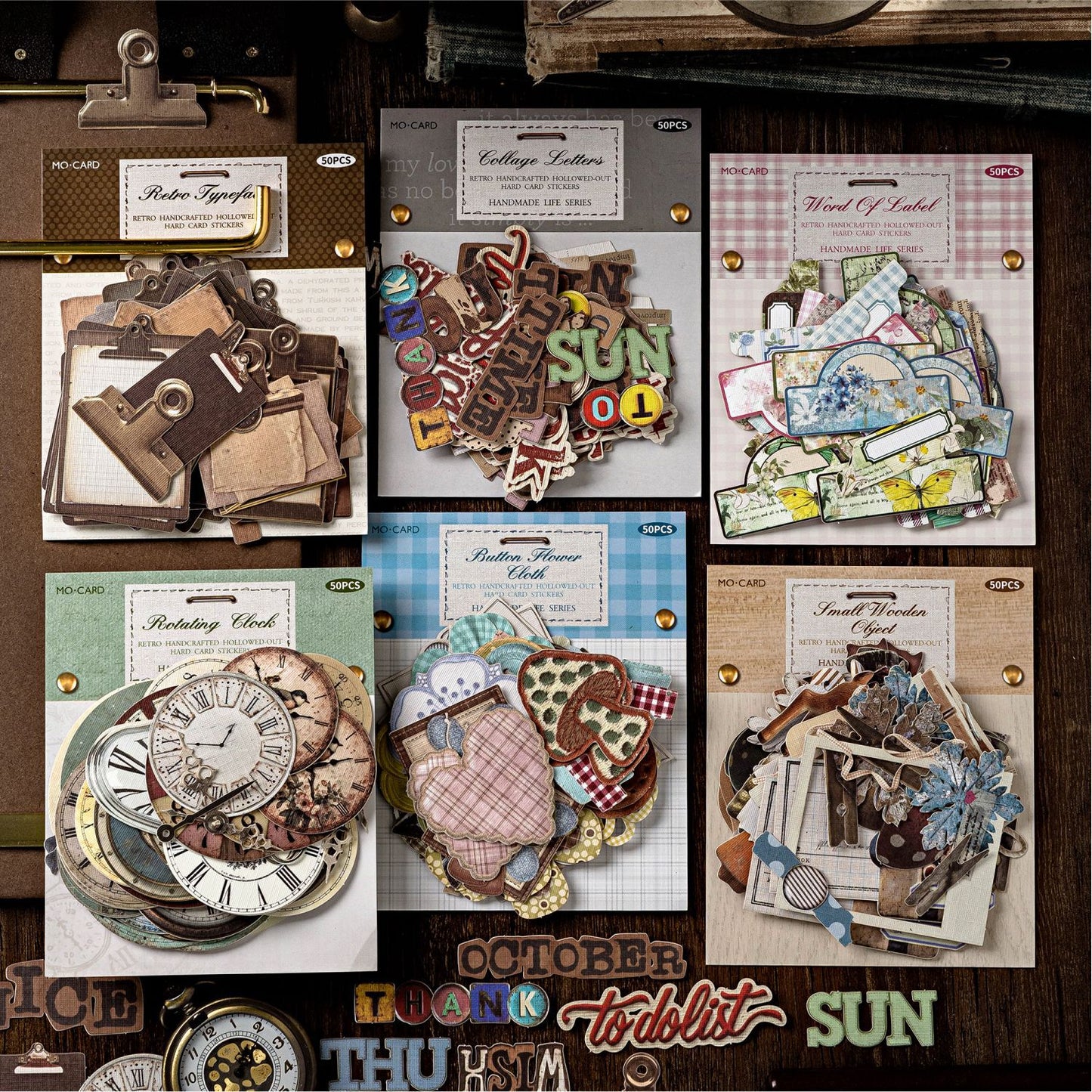 50 Pcs Vintage Gadgets Junk Journal Stickers SZSH