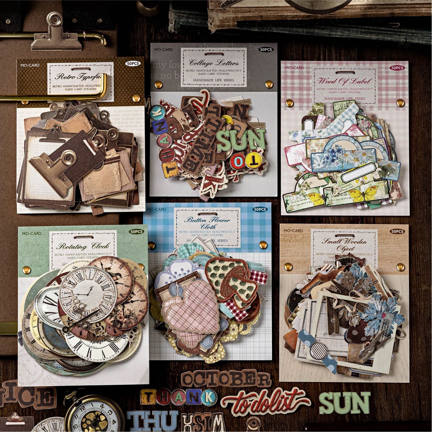 50 Pcs Vintage Gadgets Junk Journal Stickers SZSH
