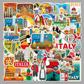 50Pcs Italy Travel Vinyl Stickers TRV07