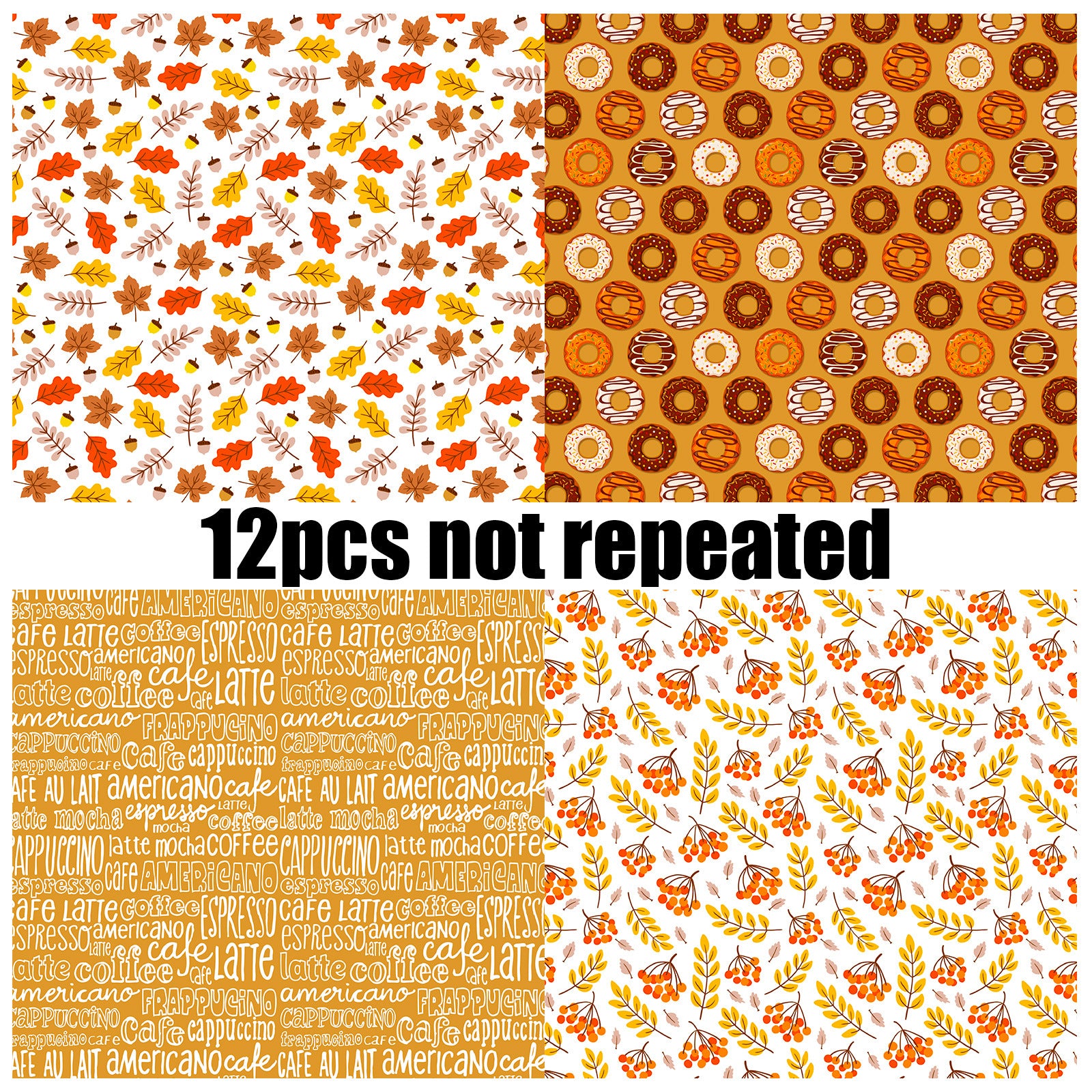 6 inch Autumn Scrapbook Paper Pad PA322