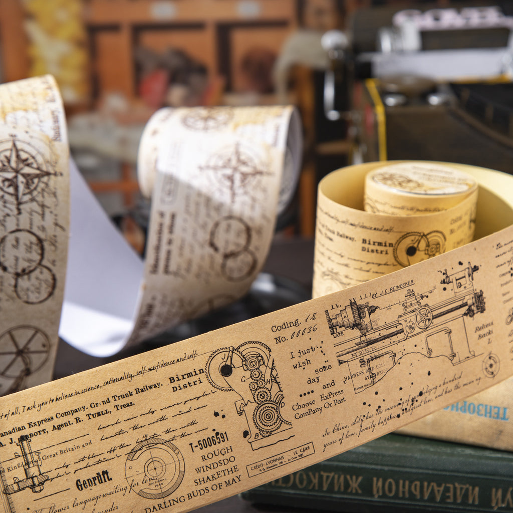 1 Roll Vintage Manuscript Washi Tape SGCP