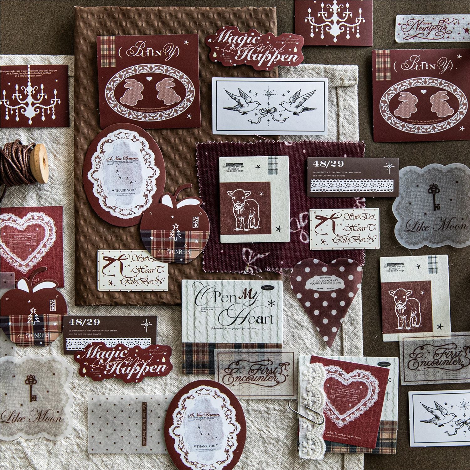 20 Pcs Aesthetic Journal Stickers WJYS