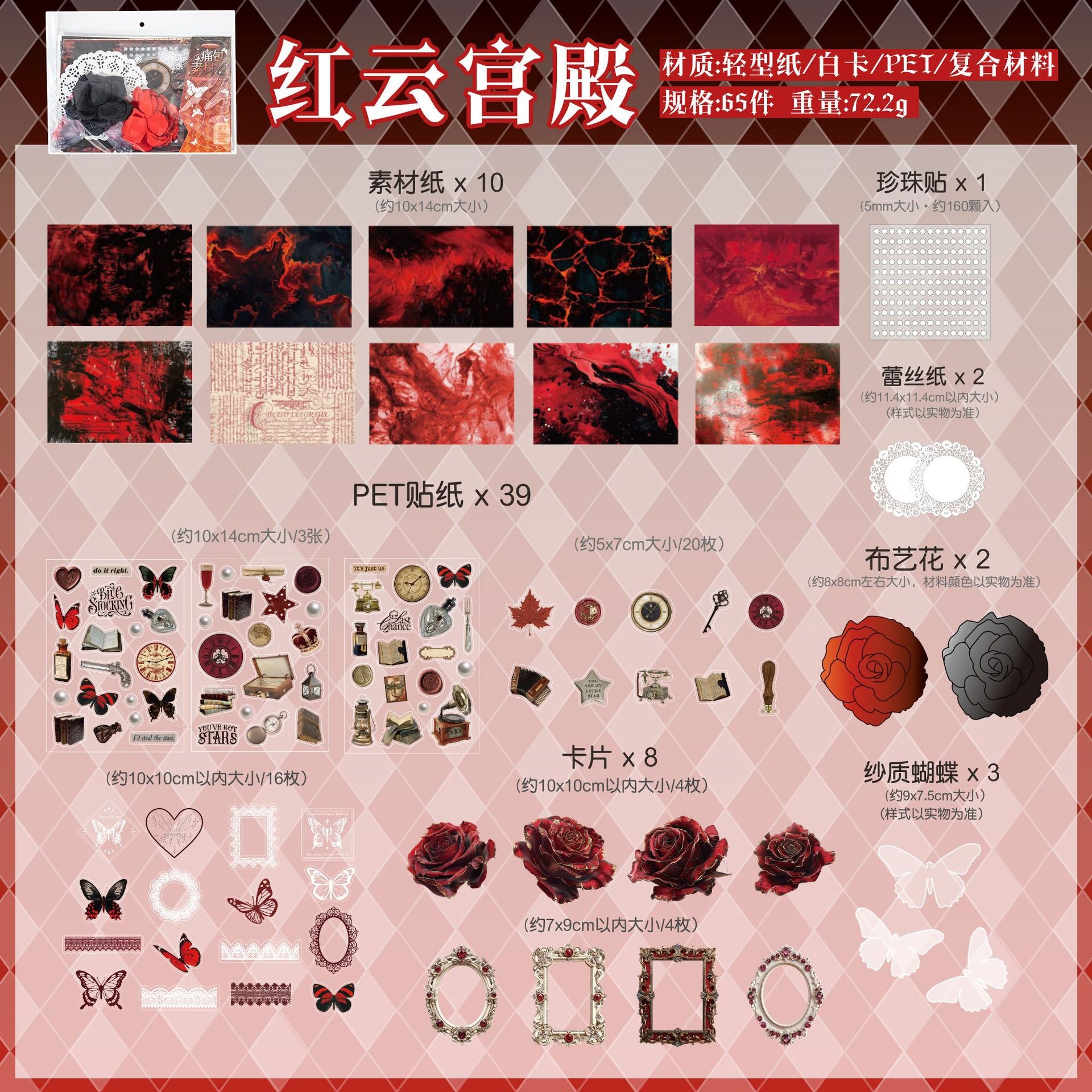 65 Pcs Itabag Supplies Kit XWHD