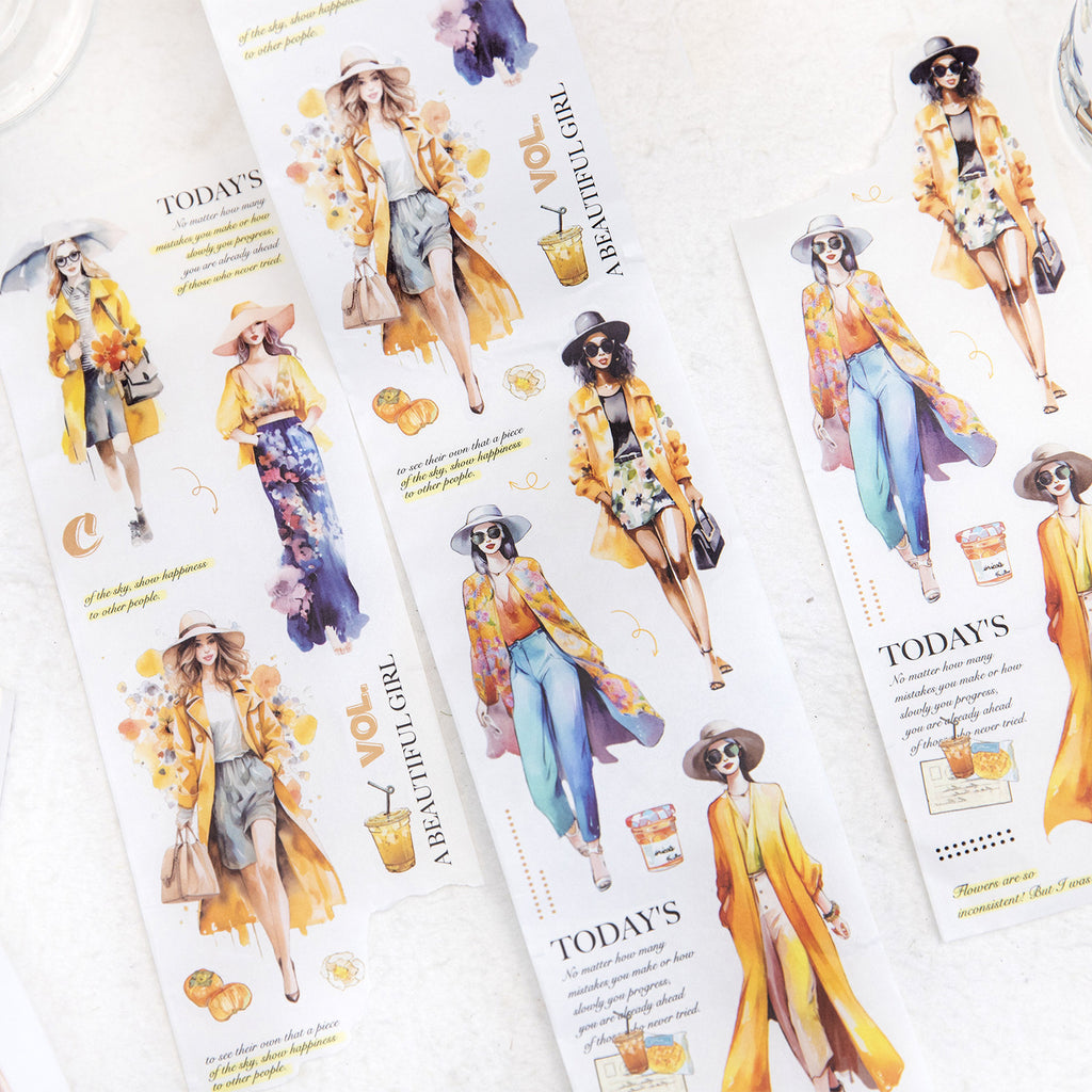 1 Roll Fashion Magzine Diecut Washi Tape JPZZ