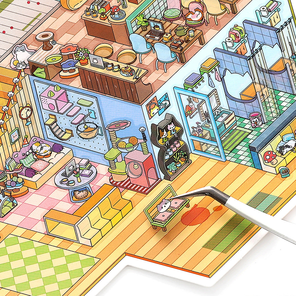 3D Shop Store Scene DIY Stickers Kit JRYYZ