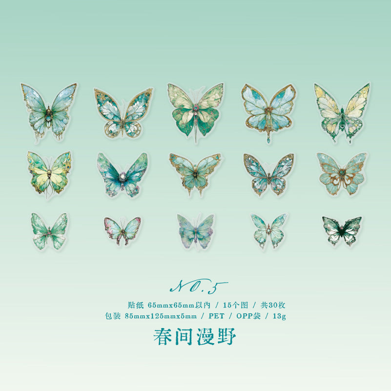 Tudie PET Laser Stickers BTF10
