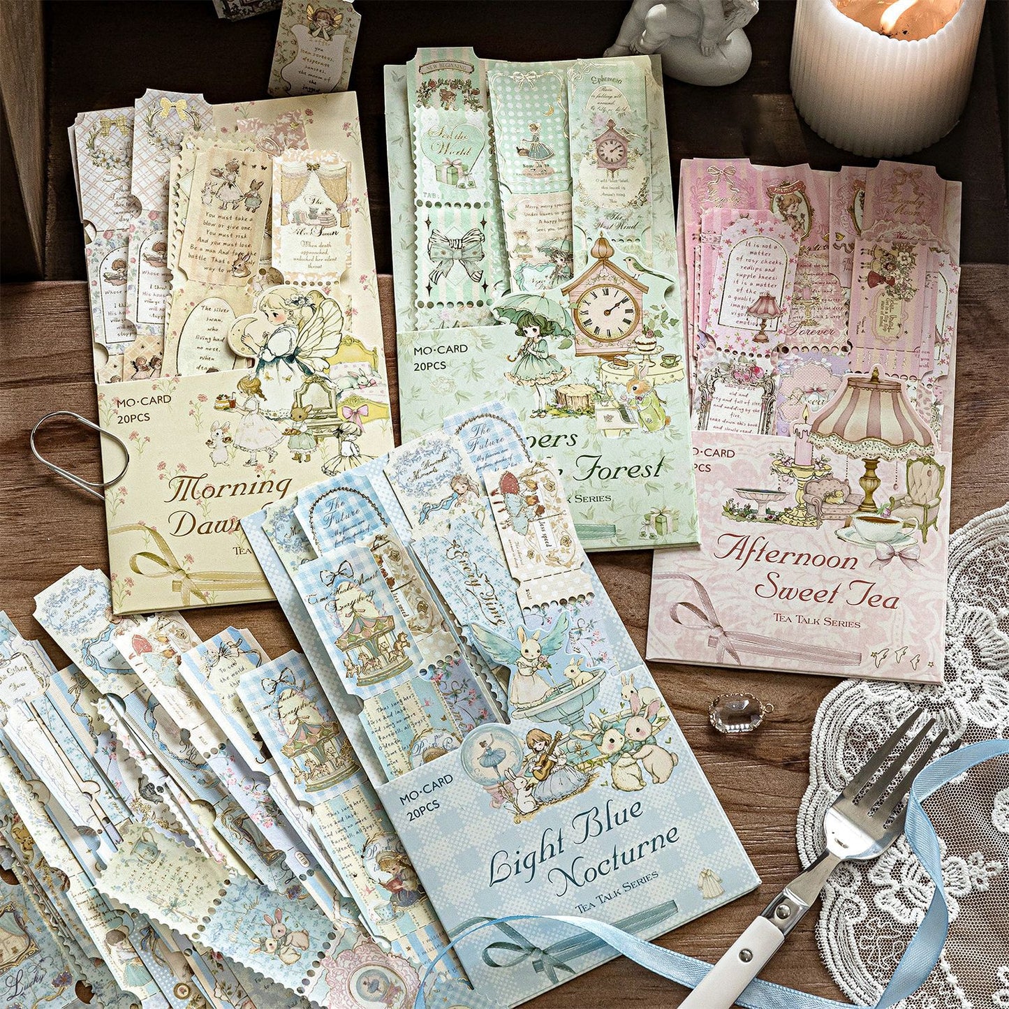 10 Sheets Vintage Post Stamp Stickers CHHX