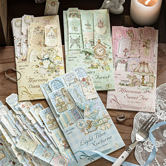 10 Sheets Vintage Post Stamp Stickers CHHX