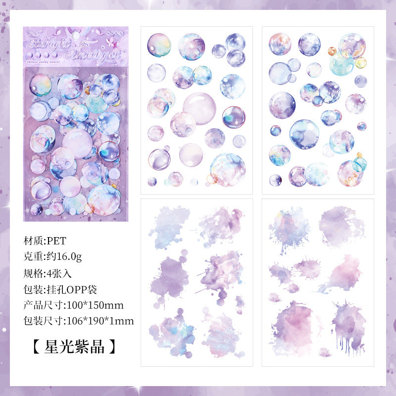 4 Sheets Bubble Stickers LLTX