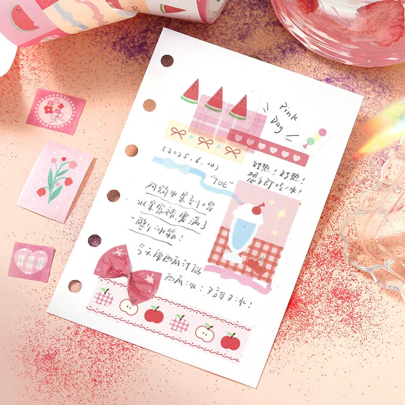 Fairytale Patchwork Kawaii Zakka Washi Tape - Refresh Time