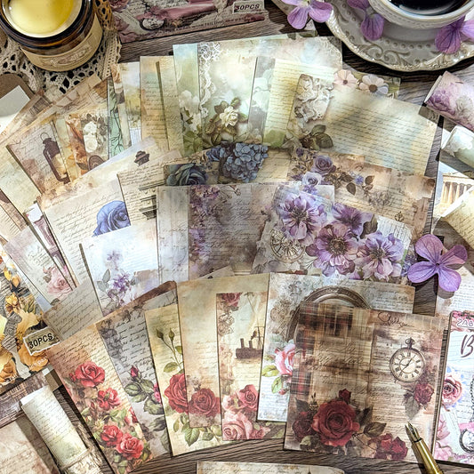 30 Sheets Vitntage Journal Paper JJCC