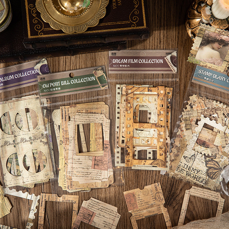 10 Pcs Vintage Frame Cardstock Paper WSWS