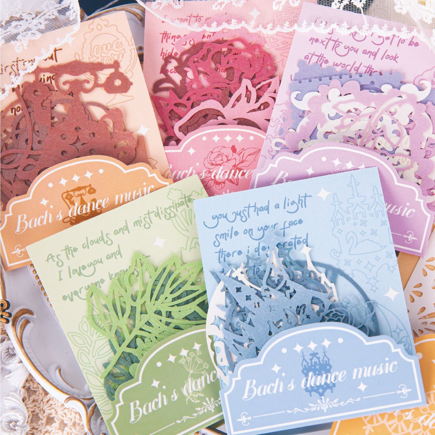 10 Sheets Hollow Scrapbook Paper BHWQ