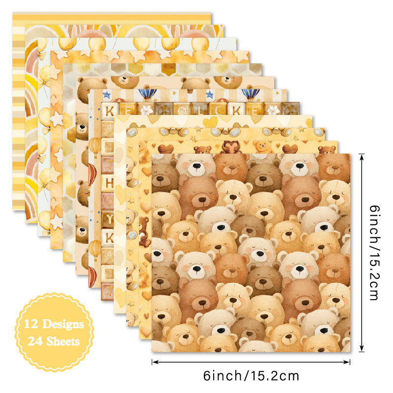 6 inch Melloy Scrapbook Paper Pad SKP303