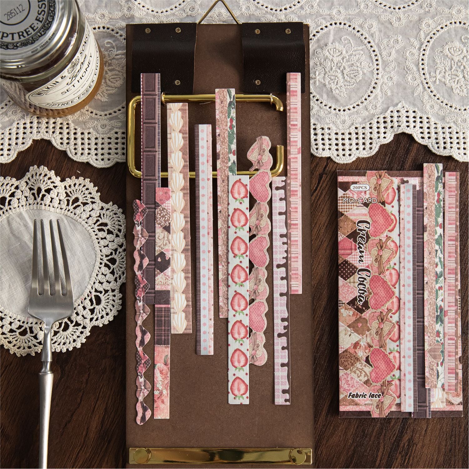 20 Pcs Vintage Floral Border Stickers BYHB