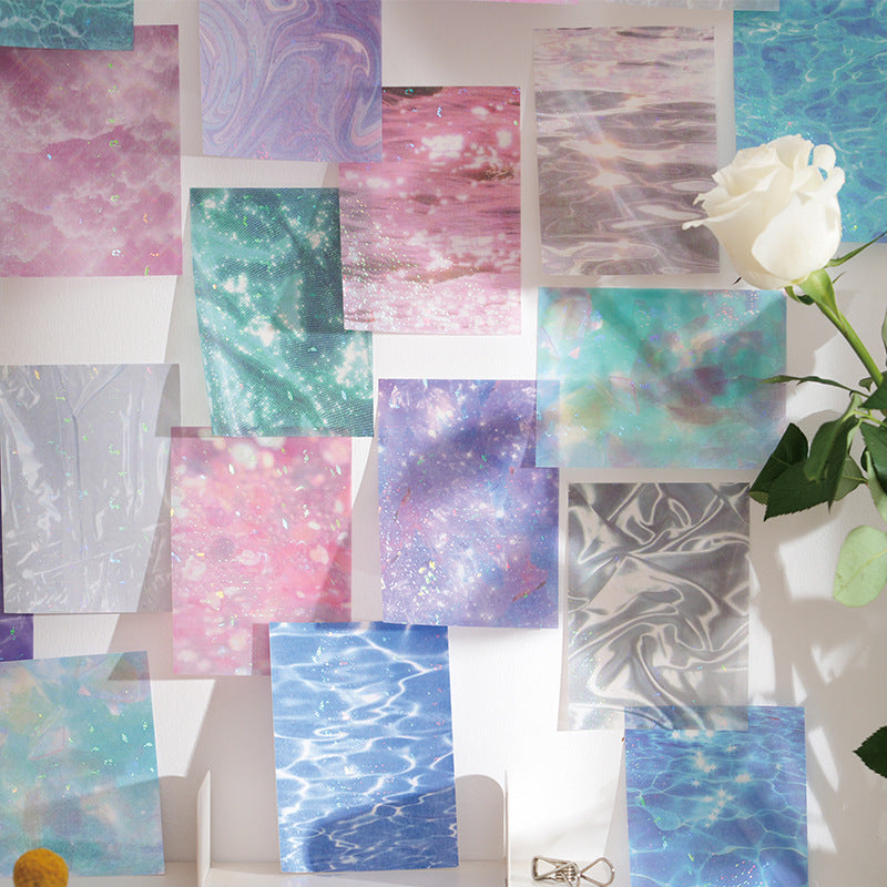 20 Pcs Creative Background Paper Stickers LDXH