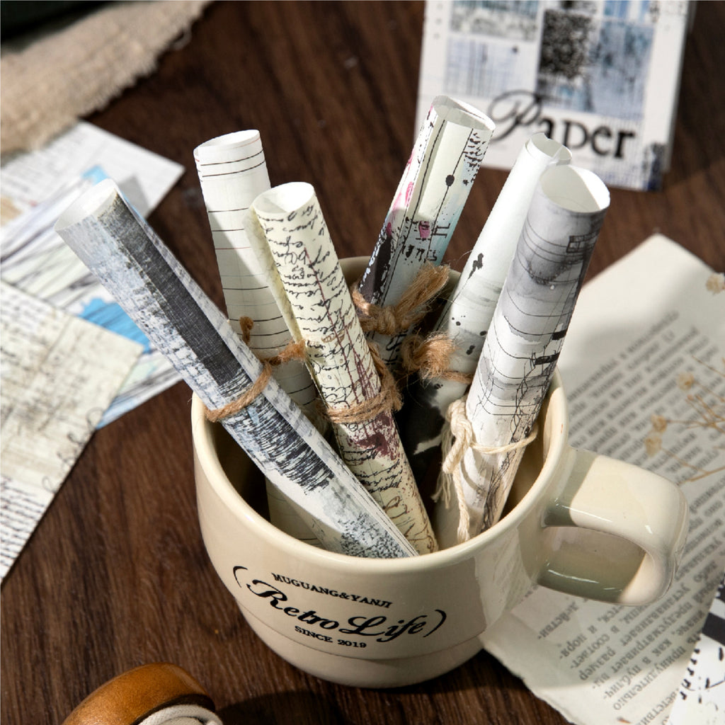 40 Sheets Vintage Junk Journal Paper HLXZ