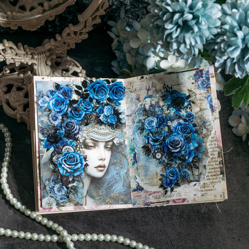 40 Pcs Vintage Rose Stickers MGQS