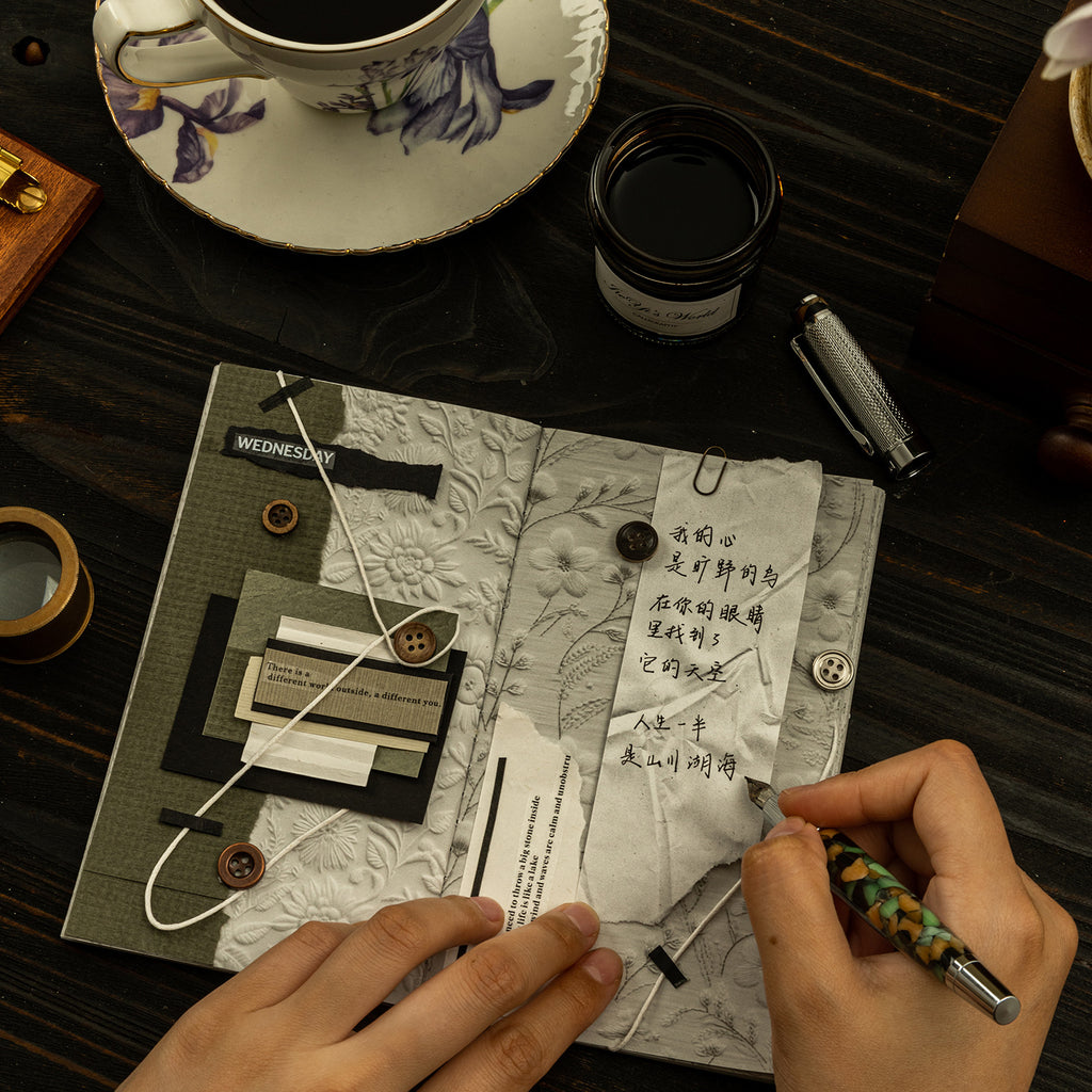 15 Sheets Vitnage Journal Notebook YBKFKS